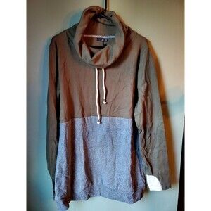 NWT Ampersand Avenue Women's Cowl Neck Pullover XXXL No Pocket Olive Green Gray